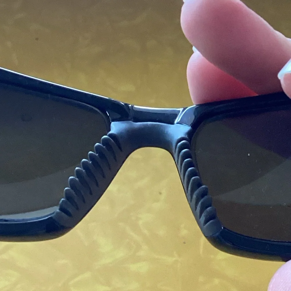 Nike Black Rectangular Wrap Sunglasses